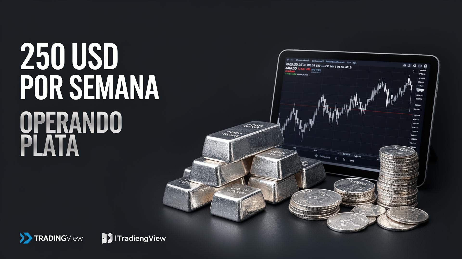 ¿Cómo intentar generar 250 USD por semana operando Plata?
