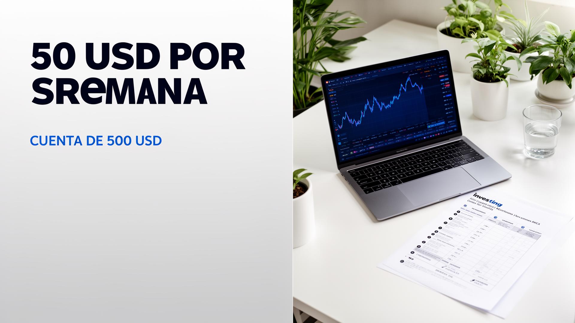 ¿Cómo intentar generar 50 USD por semana con una cuenta de 500 USD?