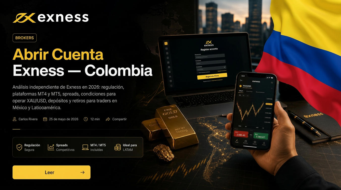 Cómo abrir una cuenta Exness en Colombia (2026)