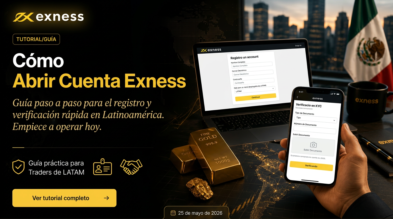 Cómo abrir una cuenta Exness paso a paso (2026): tutorial completo