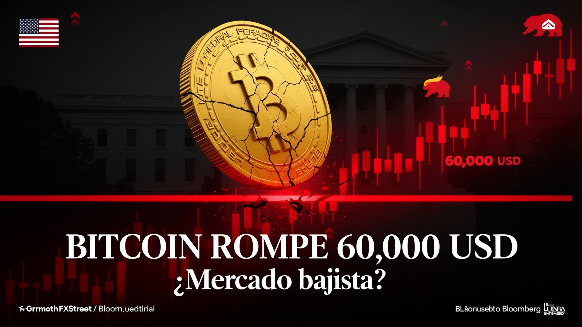 Bitcoin cae por debajo de los 60,000 USD: ¿es el inicio de un mercado bajista?