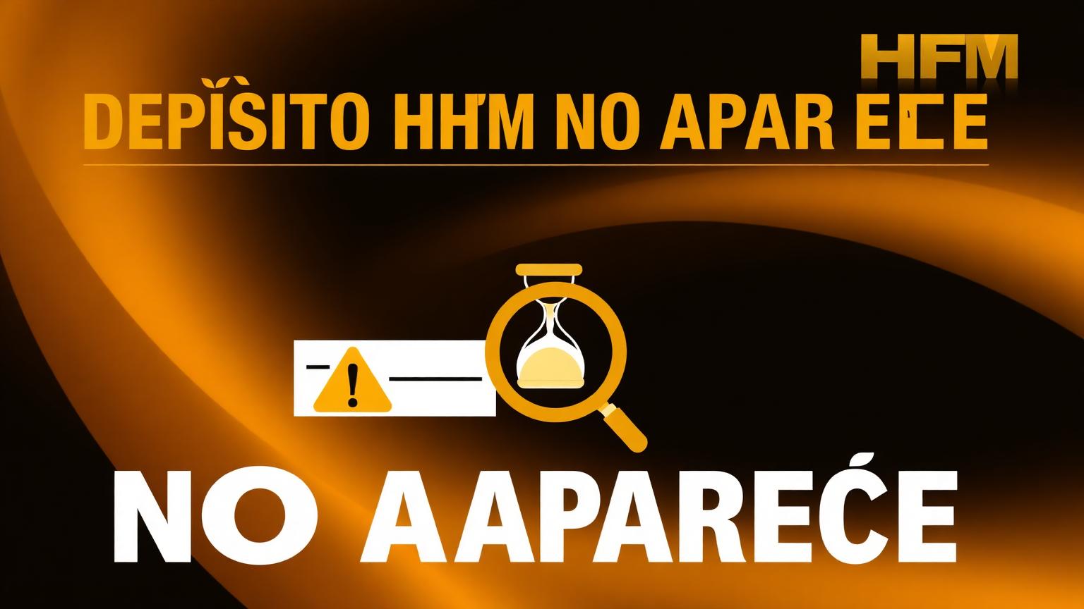 Depósito HFM no aparece: causas y soluciones (2026)
