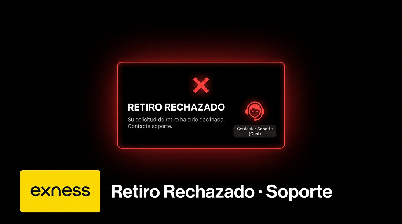 ¿Qué hacer si un retiro de Exness fue rechazado? (Guía 2026)