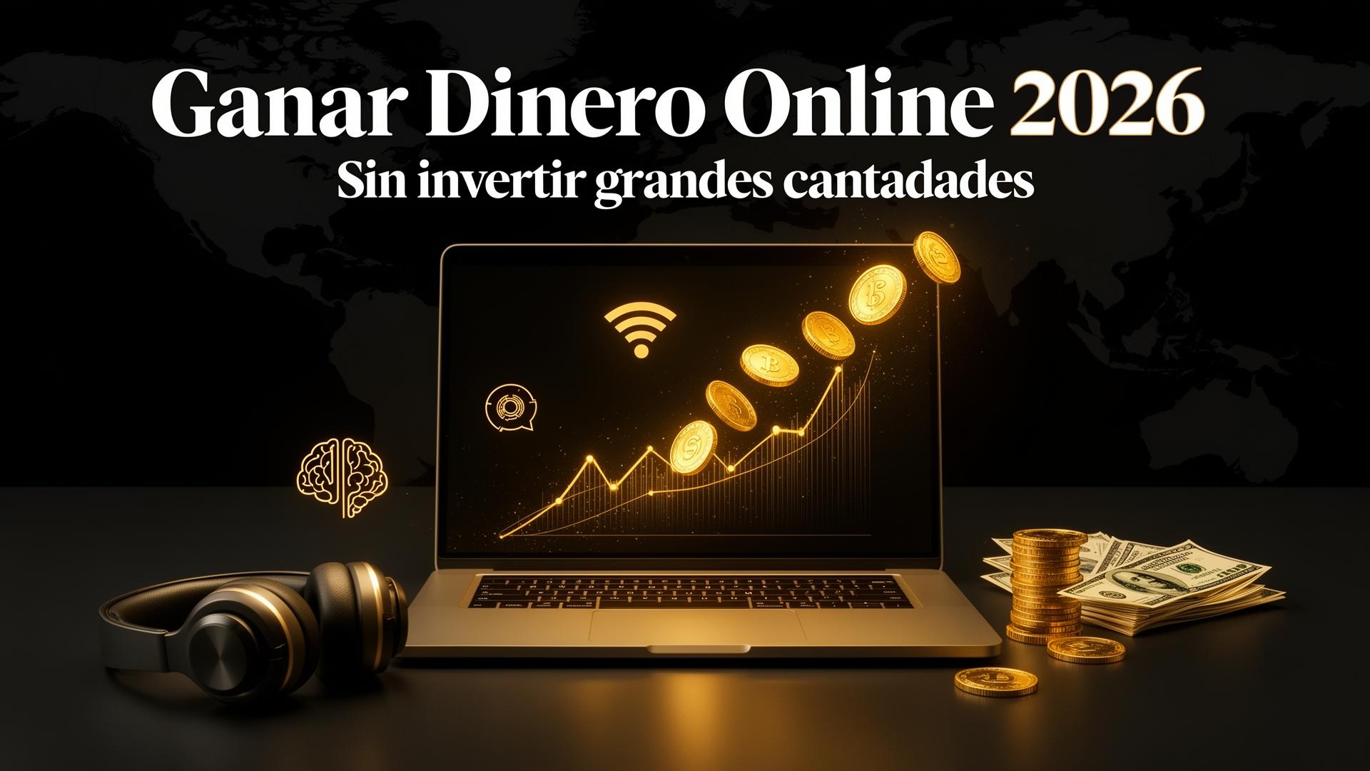 Cómo ganar dinero en línea en 2026 sin invertir grandes cantidades