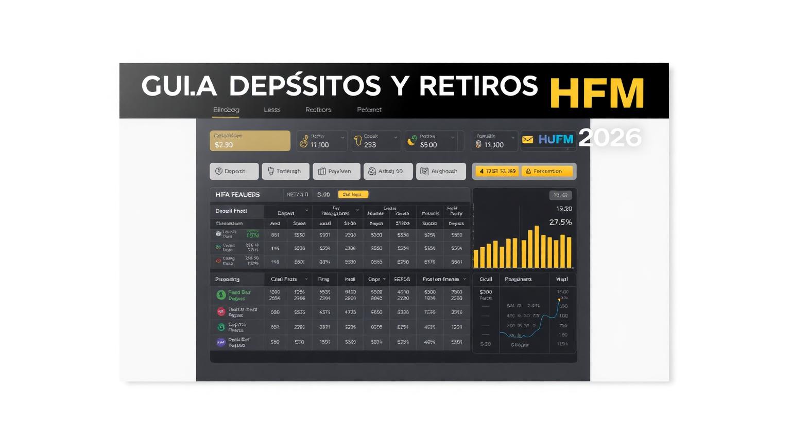 Guía completa de depósitos y retiros HFM 2026 (LATAM)