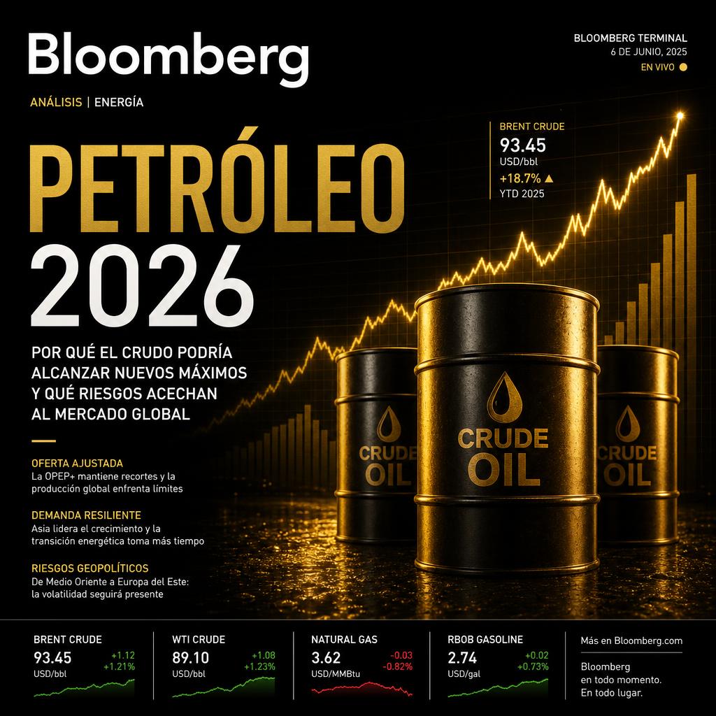 ¿Qué está impulsando el precio del Petróleo en 2026?