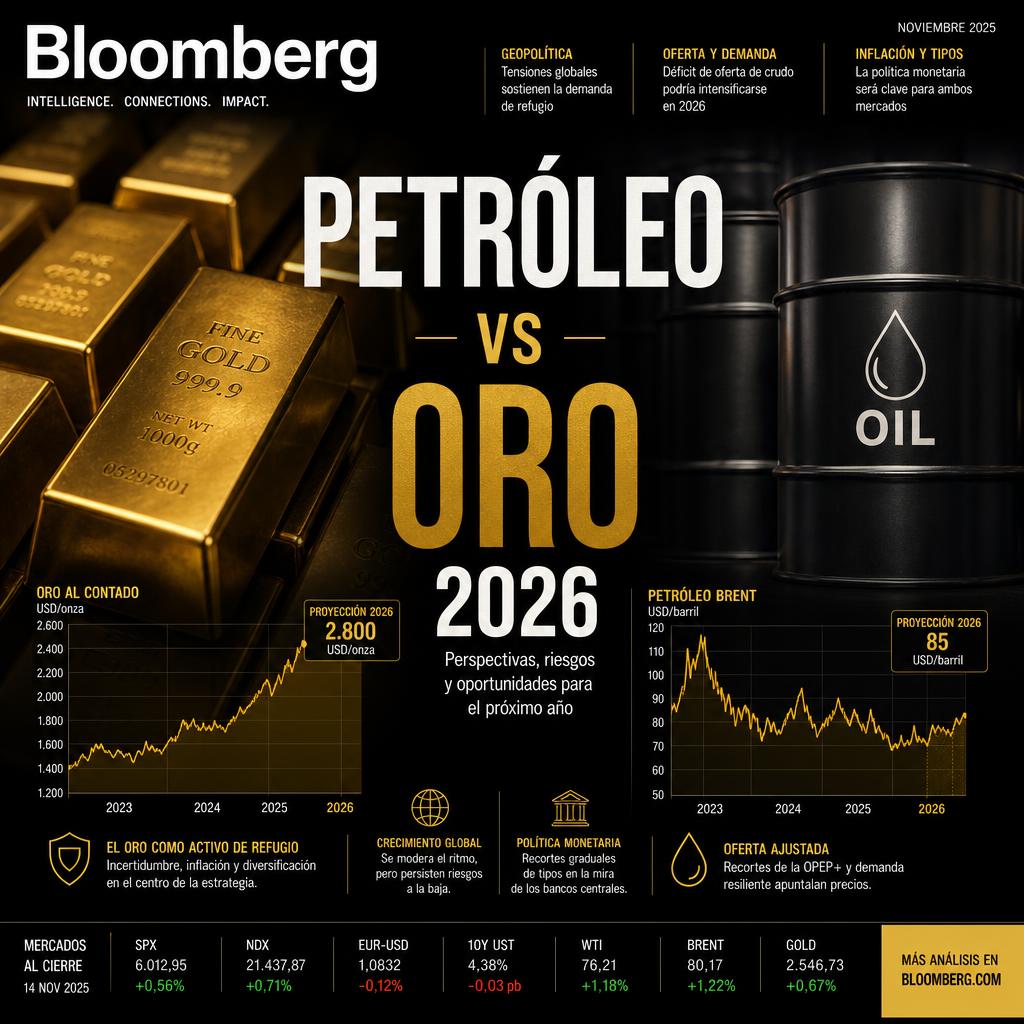 Petróleo vs Oro: ¿cuál ofrece mejores oportunidades en 2026?