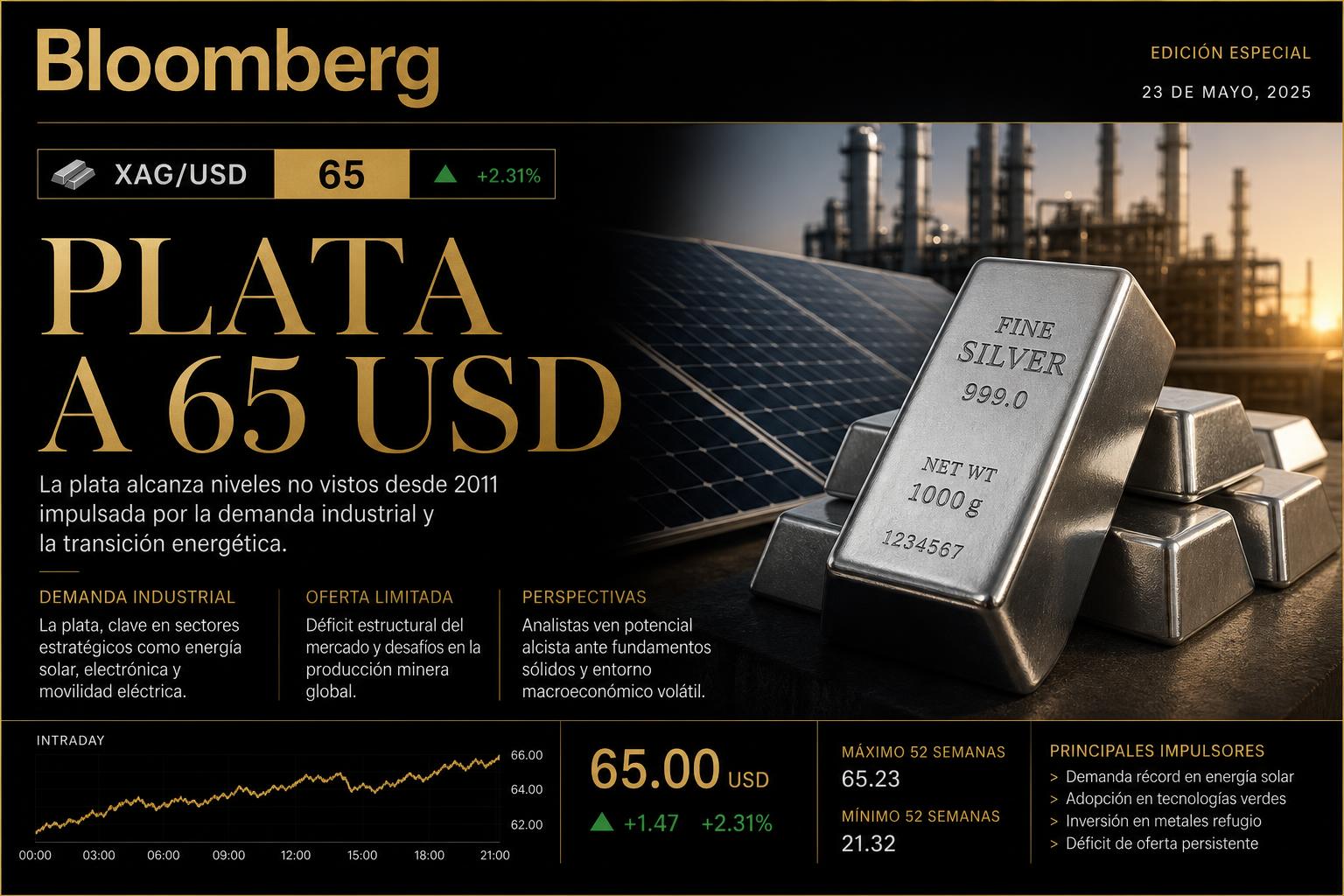 ¿La Plata a 65 USD está cara o todavía tiene potencial?