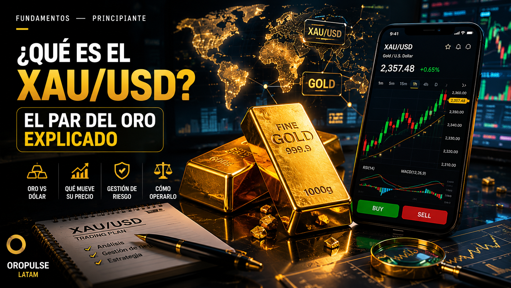 ¿Qué es el XAU/USD? El par del oro explicado