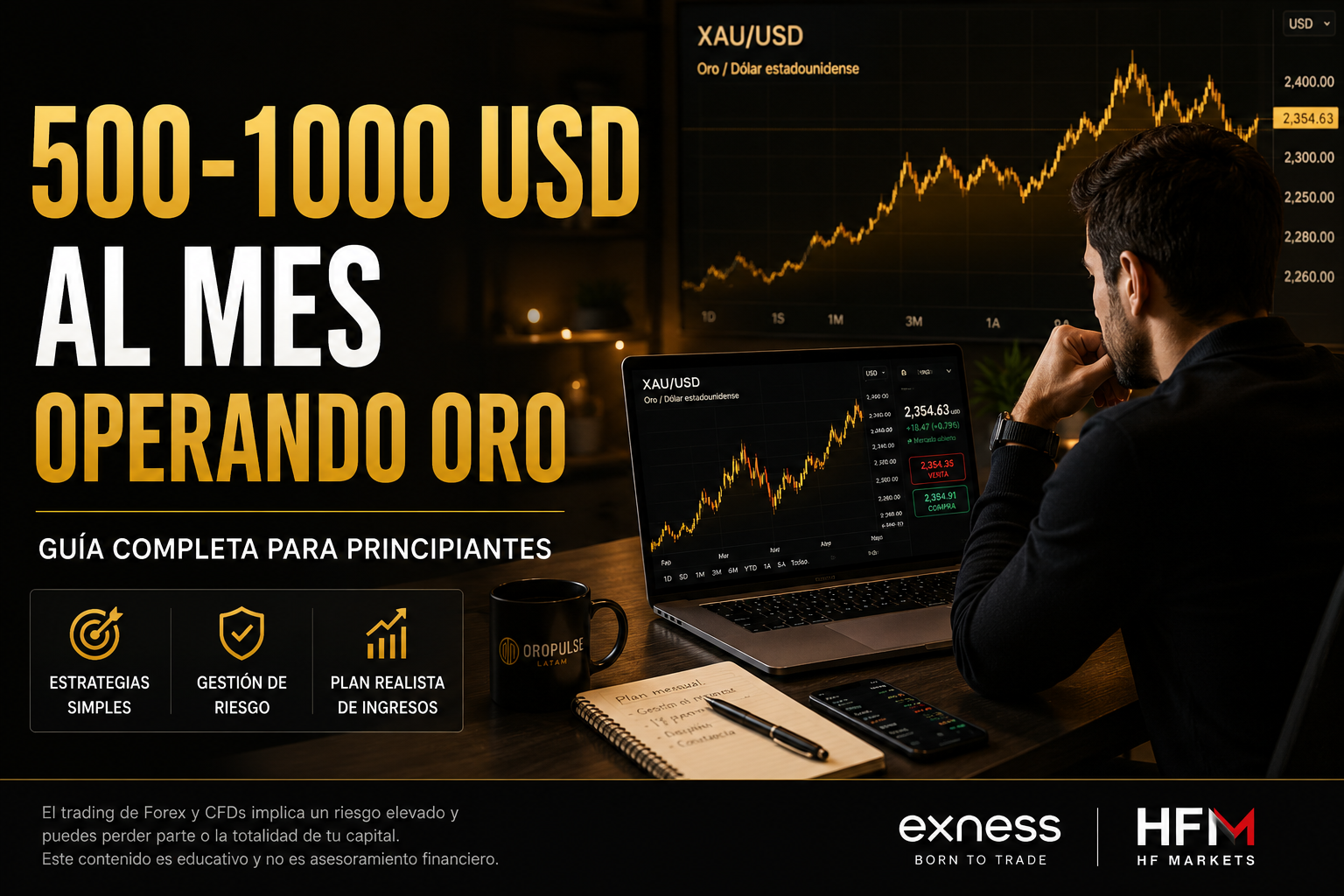 Cómo ganar dinero operando Oro (XAU/USD) en 2026